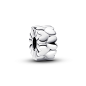 Pandora Hjertemønstret klemmeled charm sølv
