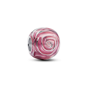 Pandora Moments Lyserød Rose i Blomst charm sølv