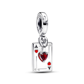 Pandora DISNEY Skurke Hjerter Dronning charm sølv m. emalje + cz