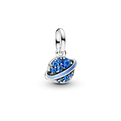 Pandora ME Gradient Planet minicharm sølv m. cz