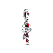 Pandora DISNEY Minnie Mouse Skøjteløber charm sølv m. emalje + cz