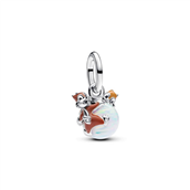 Pandora DISNEY Chip & Chap Julekugle charm sølv m. emalje