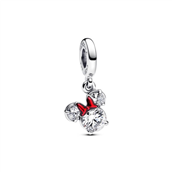 Pandora DISNEY Minnie Mouse Silhuet charm sølv m. emalje + cz