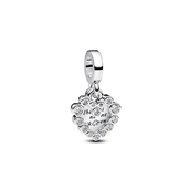 Pandora Funklende Hjerte charm sølv m. cz