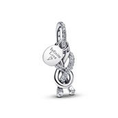 Pandora Pavé Uendelighedsknude charm sølv m. cz