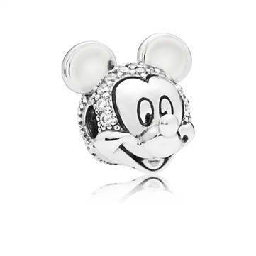 *Pandora DISNEY Mickey klemmeled sølv med klar cz