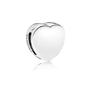 Pandora REFLEXIONS clip charm sølv hjerte