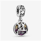Pandora Disney Mickey & Minnie Mouse Happily Ever After Charm med Vedhæng sølv