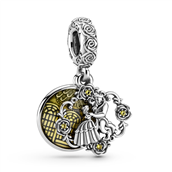 Pandora DISNEY Skønheden og Udyret Danser charm sølv m. emalje + cz