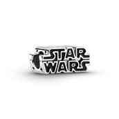 Pandora Star Wars Logo sølv sort emalje