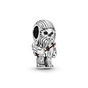 Pandora Star Wars Chewbacca, sølv, sort + brun emalje