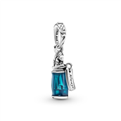 *Pandora DISNEY charm `Drik Mig` hængeled sølv m. blå emalje