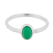 Pernille Corydon Shine Green Ring sølv