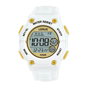 Lorus Sports ur digital plastik hvid silikone 10bar 42mm