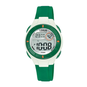 Lorus Kids børneur digital plastik grøn silikone 10bar 31mm