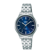 Lorus Classic dameur stål lænke blå skive 5bar 32mm