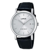 Lorus Classic herreur stål sort læderrem 37mm 3bar