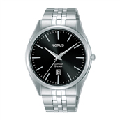 Lorus Classic herreur stål sort skive safirglas 5bar 42mm