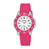 Lorus Kids børneur pink plastik analog silikonerem 10bar 30mm