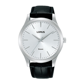 Lorus Classic herreur stål sort læderrem 5bar 40mm