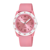 Lorus Kids børneur pink plastik analog silikonerem 10bar 36mm