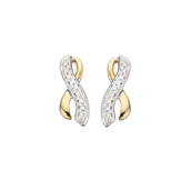 Scrouples Ørepynt i 14 kt. m. bril. 0,06 ct.