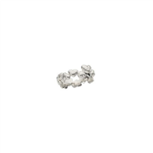 *Scrouples ring 14kt. hvidguld hjerte rustik