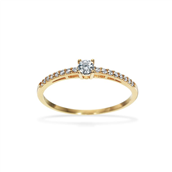 Ring cubic zir. 8 kt.