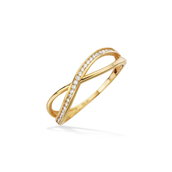 Ring cubic zir. 8 kt.