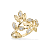 Ring cubic zir. 8 kt.