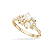 Ring fkp./cubic zir. 8 kt.