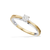 Ring 0,19 H-W/SI rd/hv14 kt