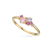 Scrouples SoHo ring multicolor cubic zir. sølv fg.
