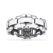 Herrering sølv ox.