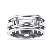 Herrering sølv ox.