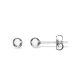 Ørepynt kugle 4 mm. hv. 14 kt.