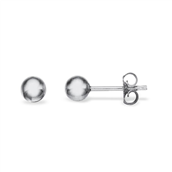 Ørepynt  kugle 5 mm. hv. 14 kt.