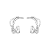 Susanne Friis Bjørner ørestikker sølv twisted wire (10 mm)