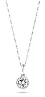 Spirit Icons Gem halskæde sølv 45 cm med syn.zirkonia