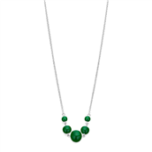 Spirit Icons Confetti Green halskæde sølv m. krystal (42-45 cm)