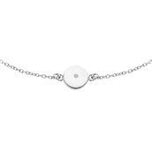 *Spirit Icons Pulse armbånd sølv m. 0,01 ct w/vs diamant 17+2 cm