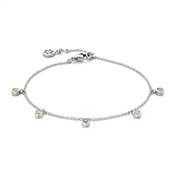*Spirit Icons Symphony armbånd multicolor sølv m. cz (17-19 cm)