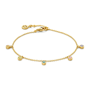 *Spirit Icons Symphony armbånd multicolor forgyldt sølv m. cz (17-19 cm)