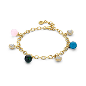 Spirit Icons Maxine Multi armbånd forgyldt sølv m. cz (17-19 cm)