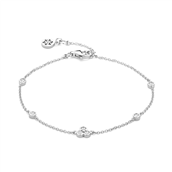 Spirit Icons Alma armbånd sølv m. cz (17-19 cm)