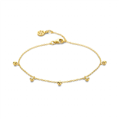 Spirit Icons Sway armbånd 14 karat guld med 0,04 ct. w/vs 17-19 cm.  