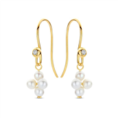 Spirit Icons Rosalie øreringe 14 karat guld m. 0,04 ct. w/vs + fvp