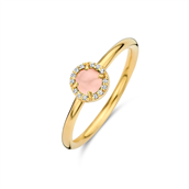 Spirit Icons Euphoria Pink ring forgyldt sølv m. krystal + cz (str. 48-60)