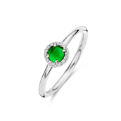 Spirit Icons Euphoria Green ring sølv m. krystal + cz (str. 48-60)