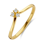 Spirit Icons Juliet Small ring 14 karat guld m. 0,09 ct. w/vs (str. 48-60)